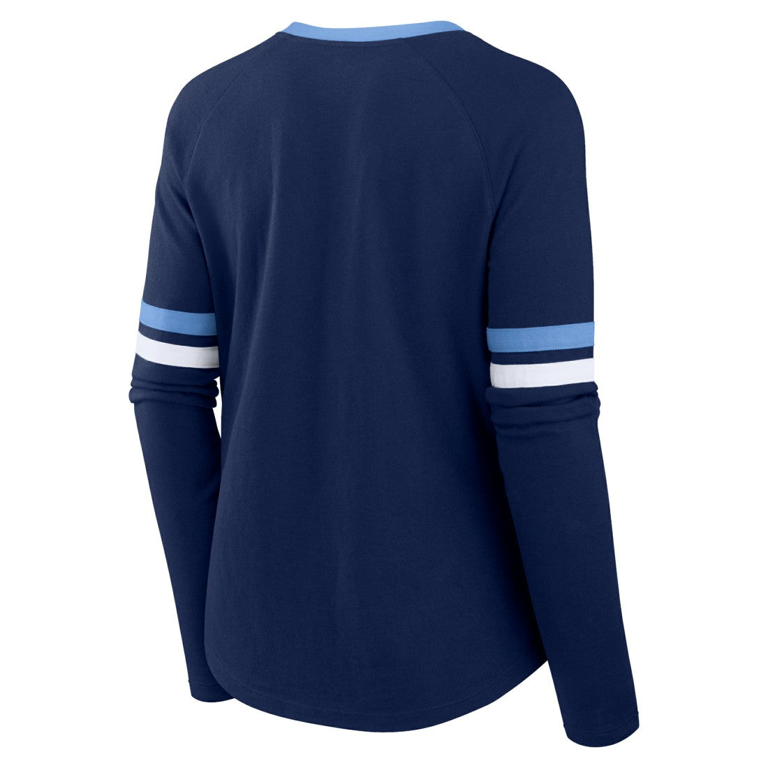 Women's Won and Done Lace-Up Long Sleeve Fashion Top - Tennessee Titans