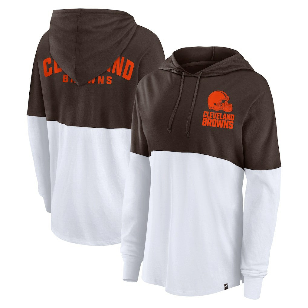 Women's Backup Option Long Sleeve Hoodie T-Shirt - Cleveland Browns