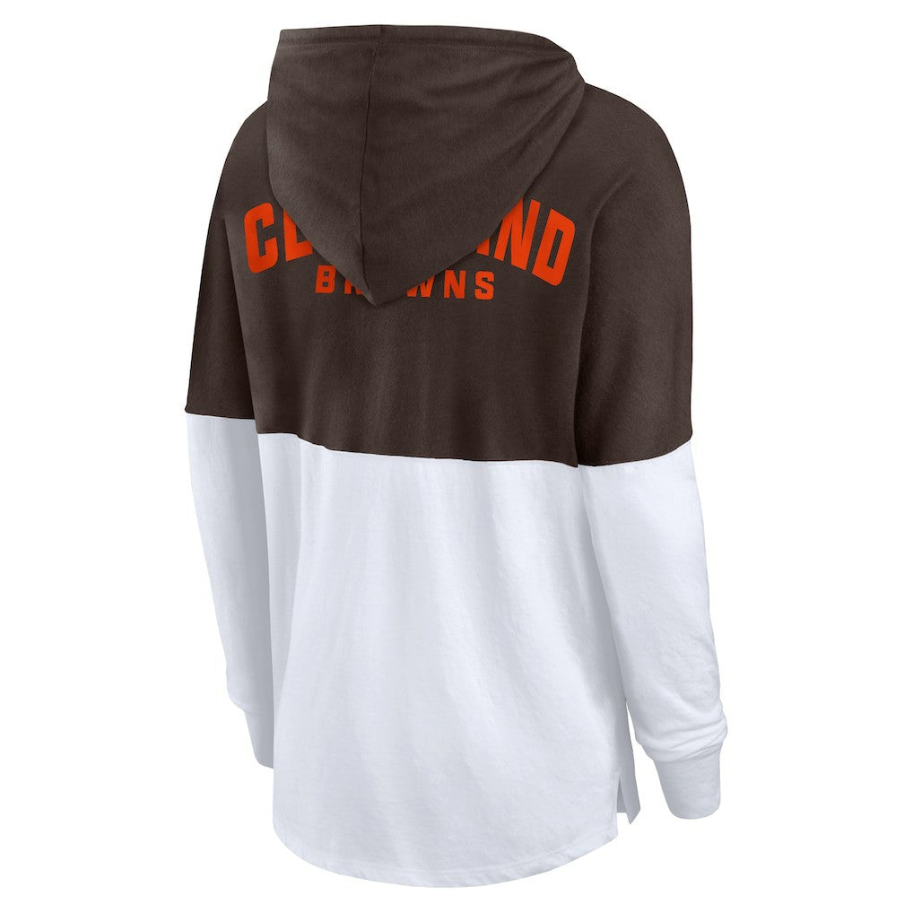 Women's Backup Option Long Sleeve Hoodie T-Shirt - Cleveland Browns