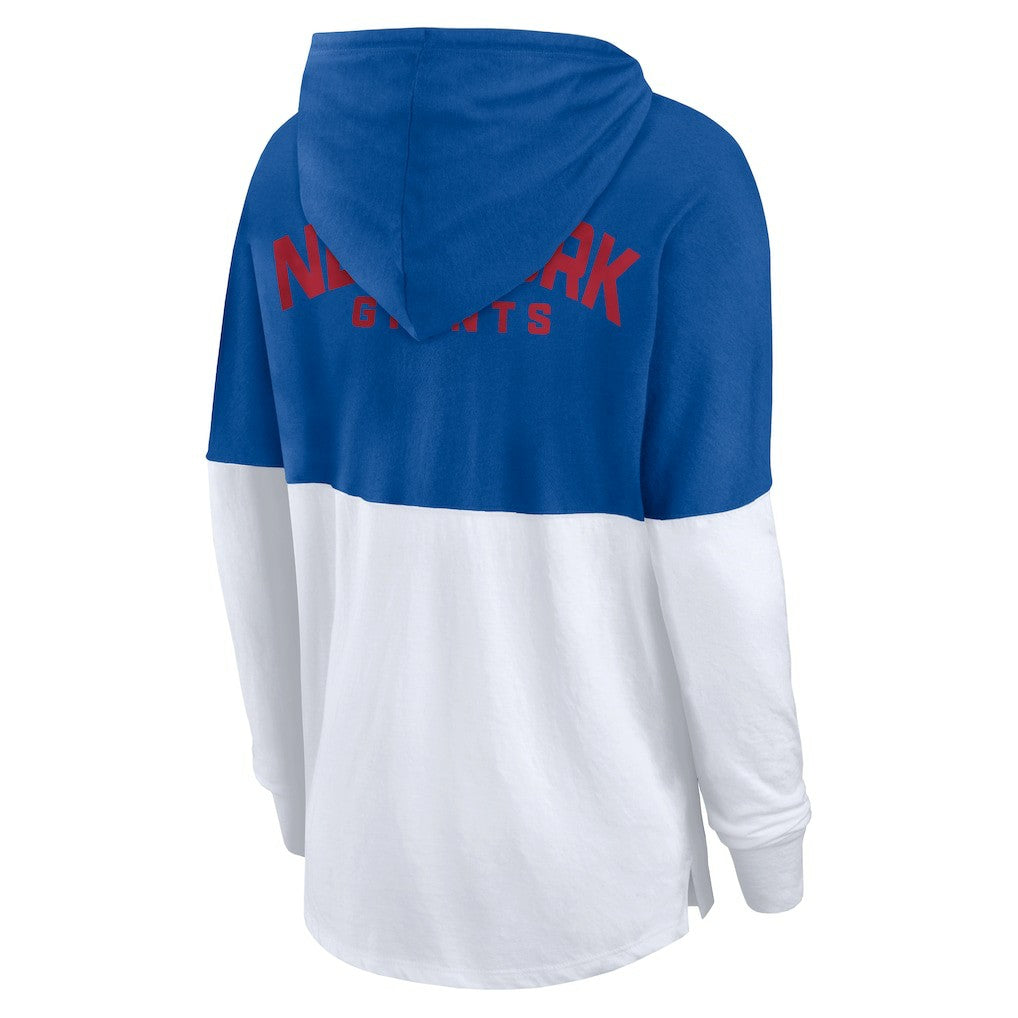 Women's Backup Option Long Sleeve Hoodie T-Shirt - New York Giants