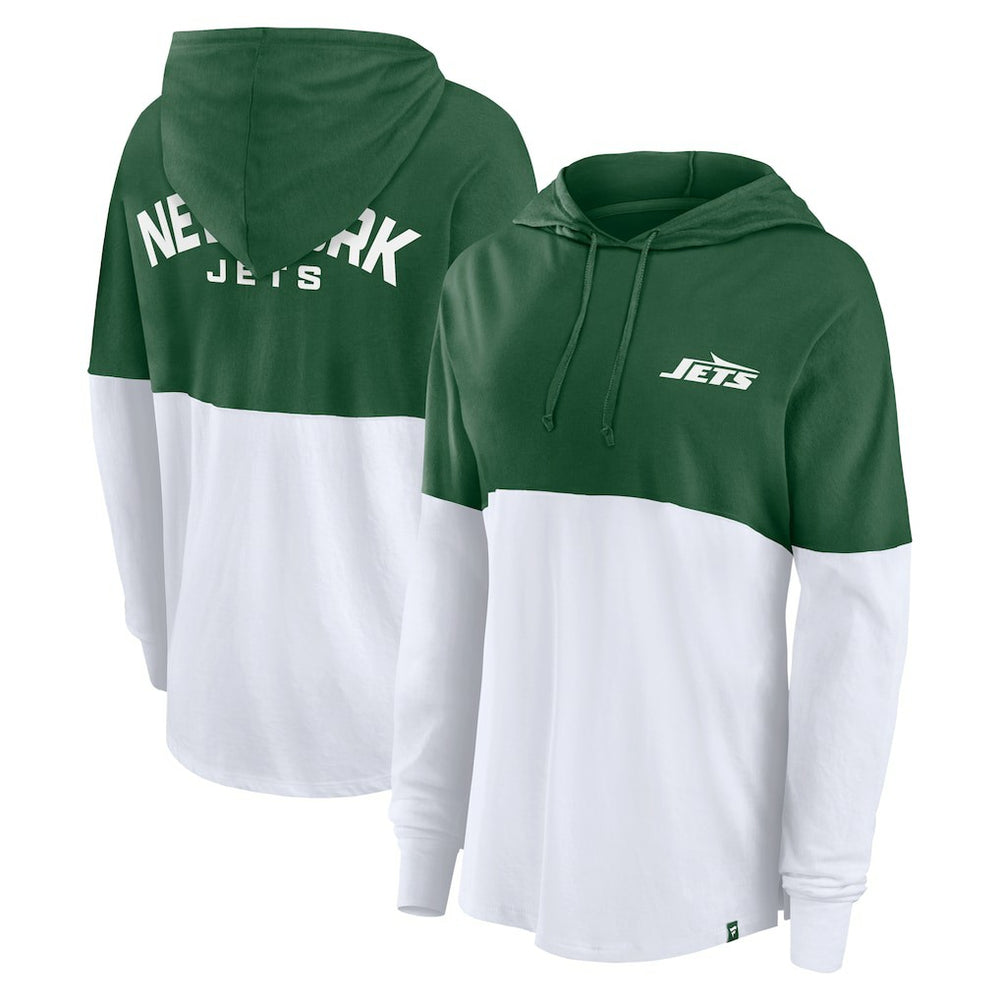 Women's Backup Option Long Sleeve Hoodie T-Shirt - New York Jets