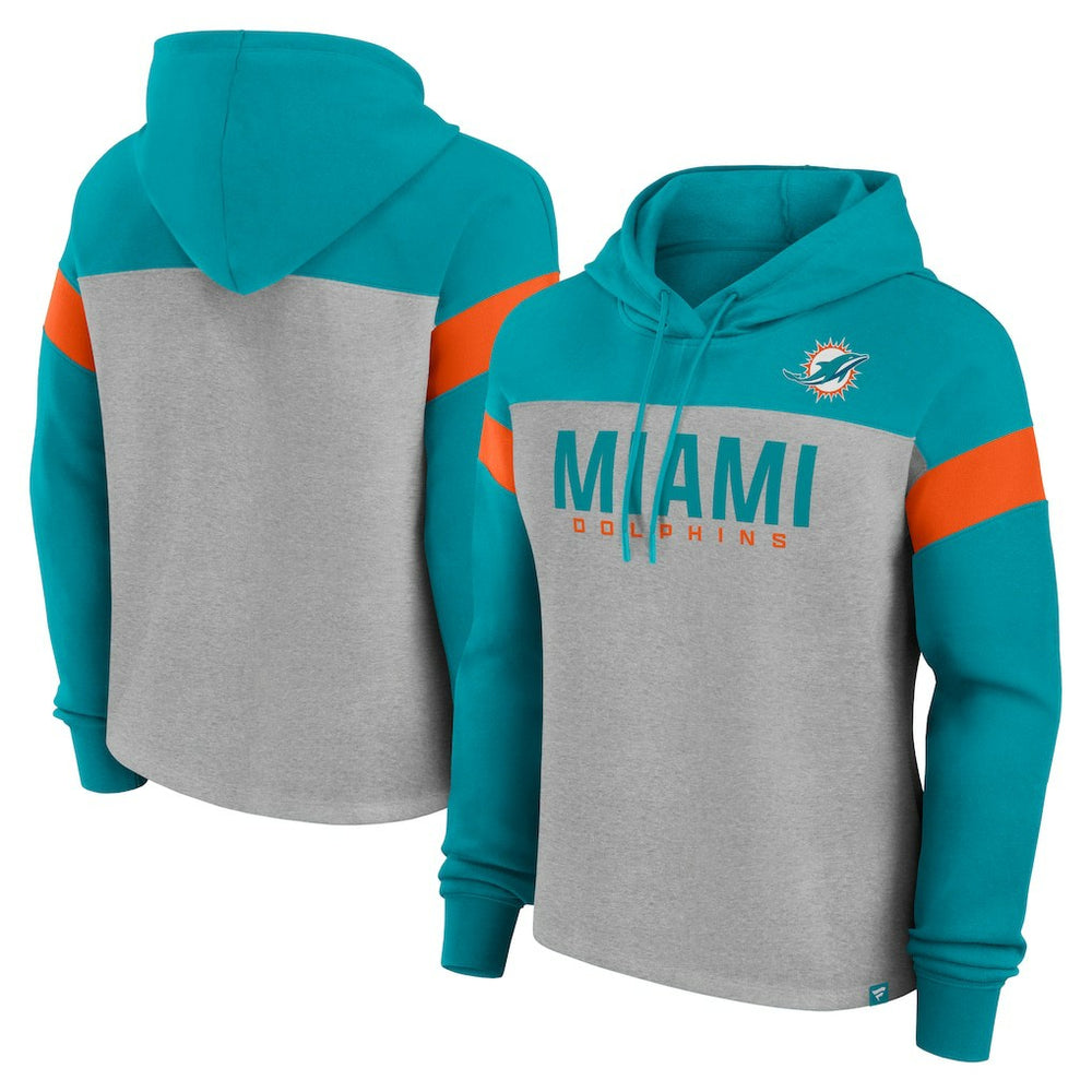 Women's Bold Play Call Pullover Hoodie - Miami Dolphins