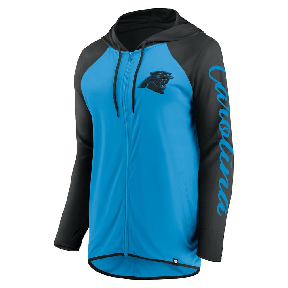 Women's Script Full-Zip Hoodie - Carolina Panthers