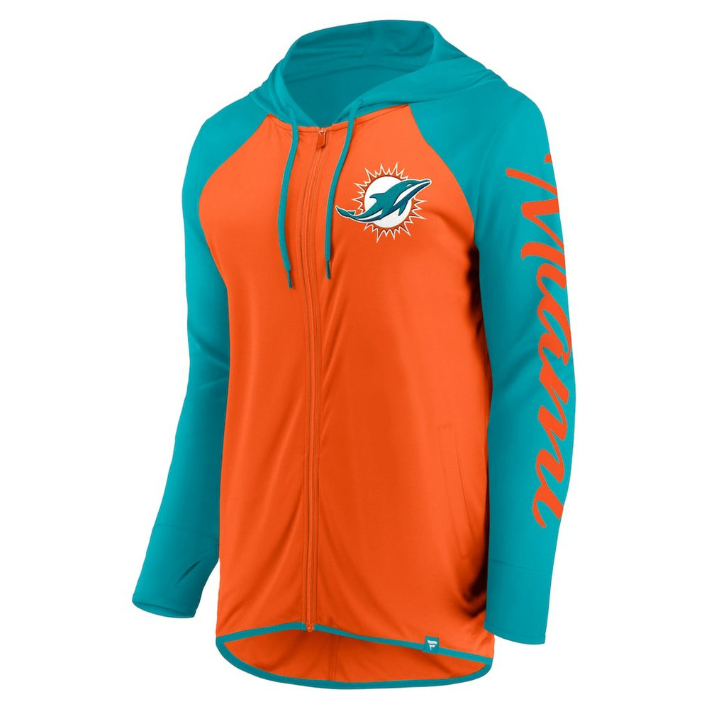 Women's Script Full-Zip Hoodie - Miami Dolphins