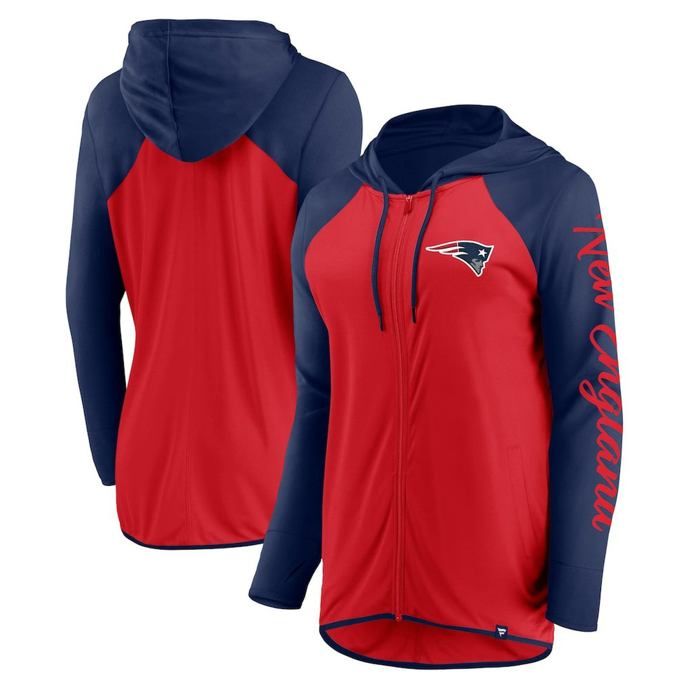 Women's Script Full-Zip Hoodie - New England Patriots
