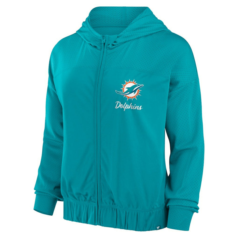 Women's Script Lock Full-Zip Hoodie - Miami Dolphins
