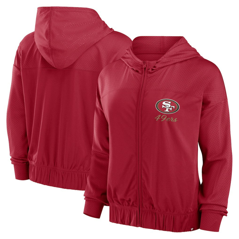 Women's Script Lock Full-Zip Hoodie - San Francisco 49ers