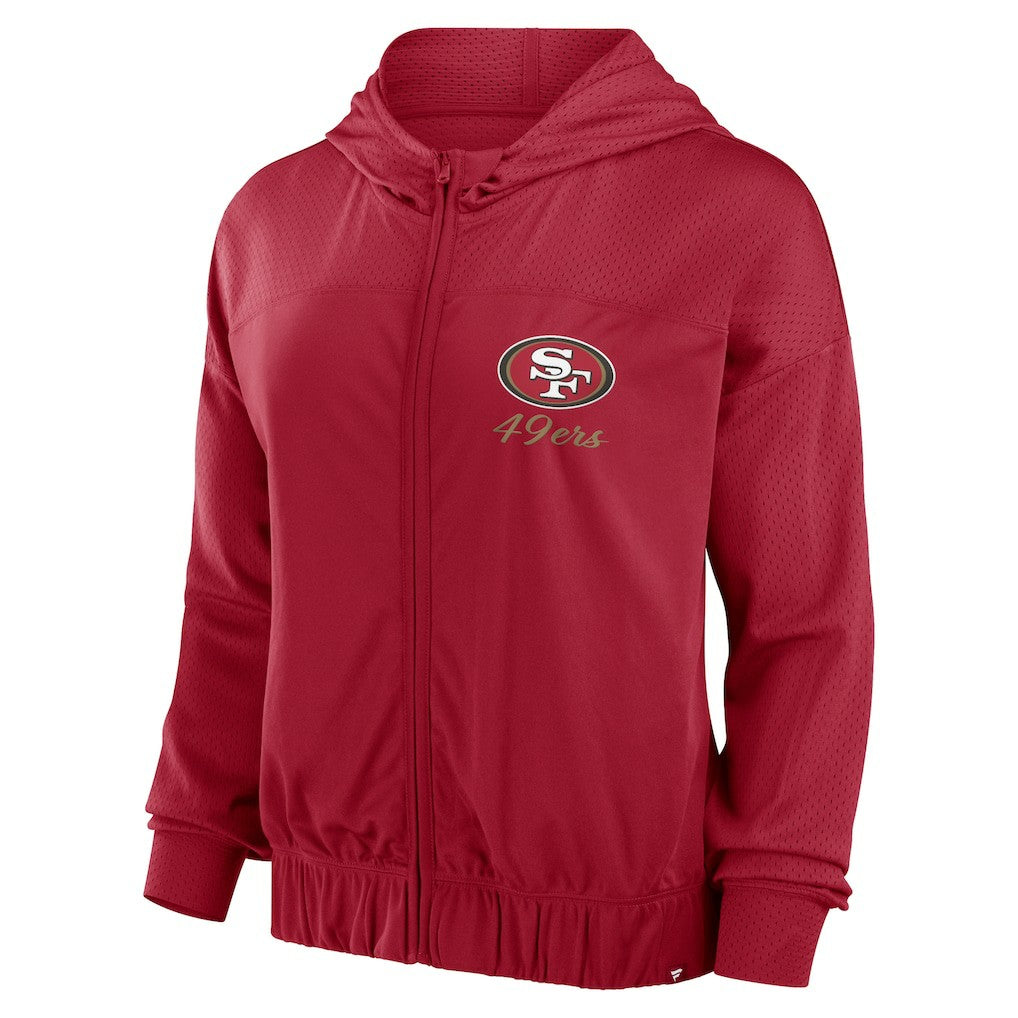 Women's Script Lock Full-Zip Hoodie - San Francisco 49ers