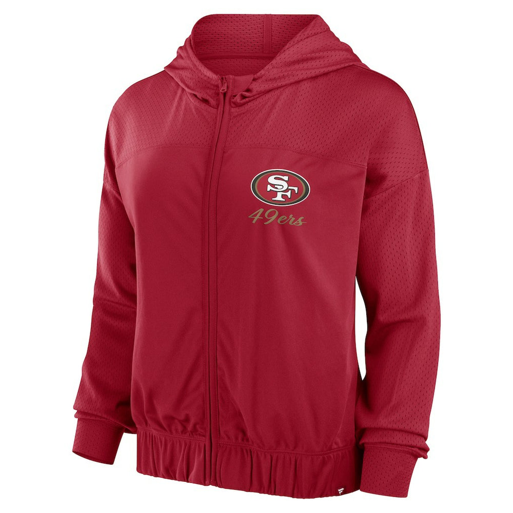 Women's Script Lock Full-Zip Hoodie - San Francisco 49ers