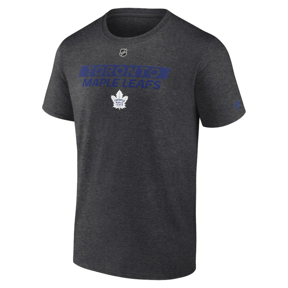 NHL Heather Charcoal Toronto Maple Leafs Fanatics Authentic Pro Core Primary T-Shirt