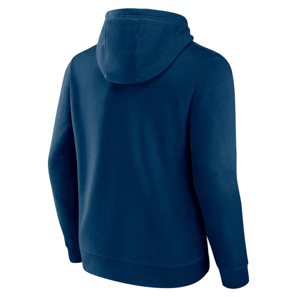 NHL Deep Sea Blue Seattle Kraken Fanatics Authentic Pro Core Secondary Fleece Pullover Hoodie