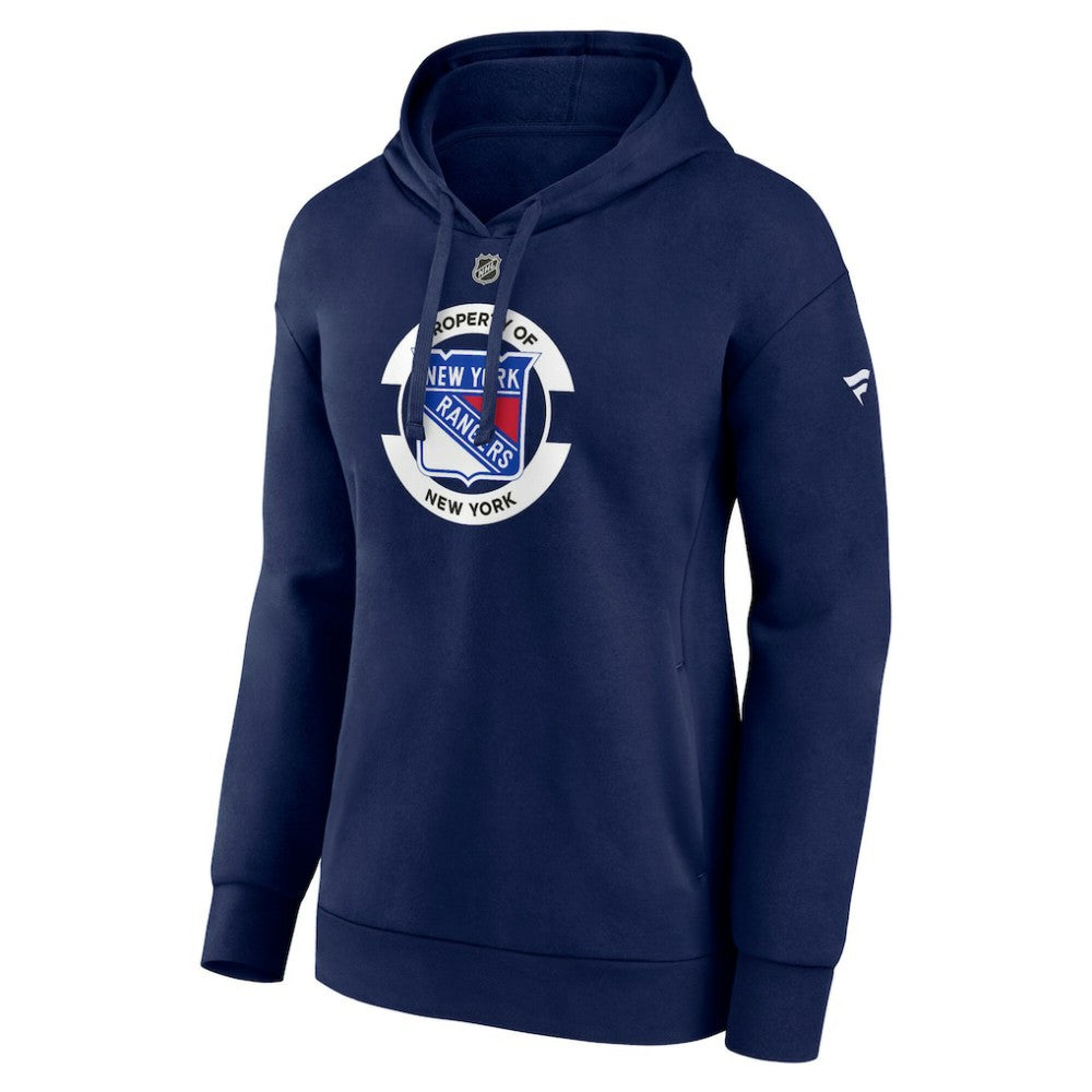 NHL Navy New York Rangers Fanatics Women's Authentic Pro Core Secondary Fleece Pullover Hoodie