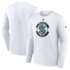 NHL White Seattle Kraken Fanatics Authentic Pro Core Secondary Long Sleeve T-Shirt
