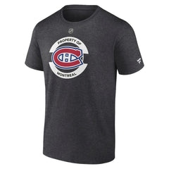 NHL Heather Charcoal Montreal Canadiens Fanatics Authentic Pro Core Secondary T-Shirt
