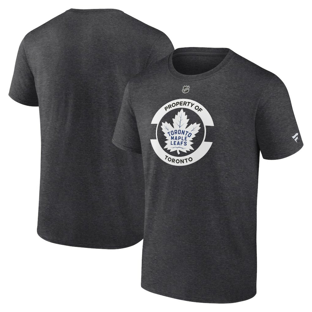 NHL Heather Charcoal Toronto Maple Leafs Fanatics Authentic Pro Core Secondary T-Shirt