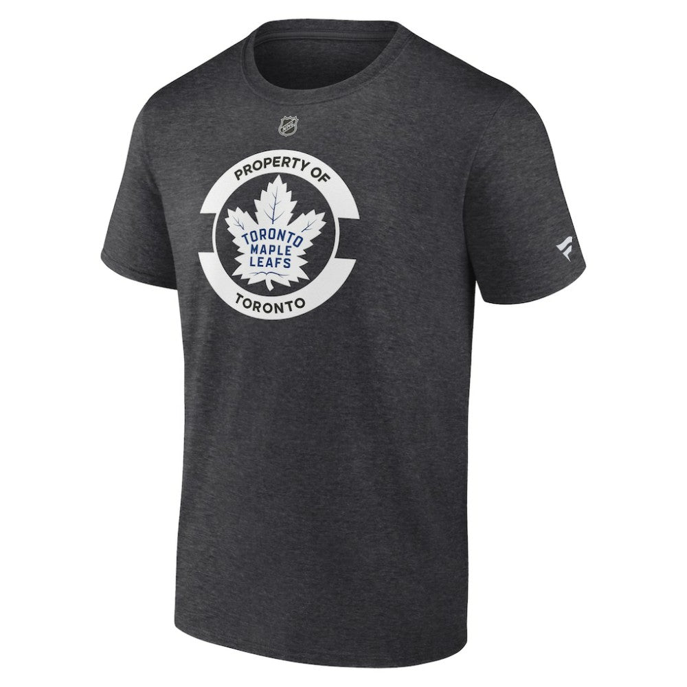 NHL Heather Charcoal Toronto Maple Leafs Fanatics Authentic Pro Core Secondary T-Shirt