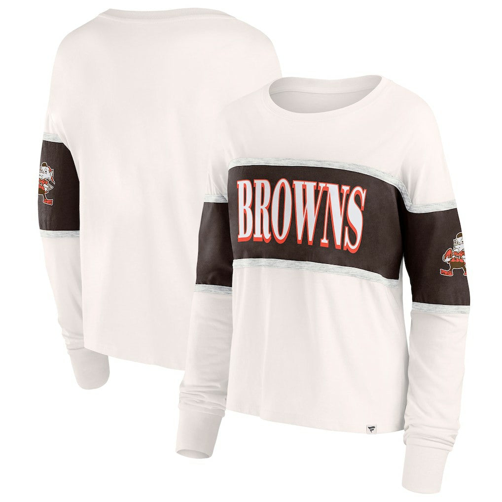 Women's Antique Block Long Sleeve T-Shirt - Cleveland Browns