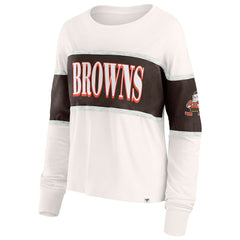 Women's Antique Block Long Sleeve T-Shirt - Cleveland Browns