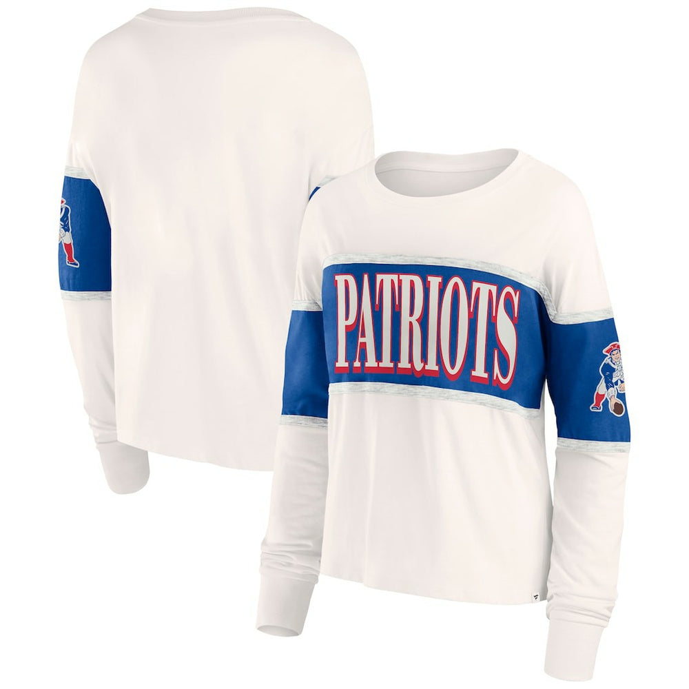 Women's Antique Block Long Sleeve T-Shirt - New England Patriots