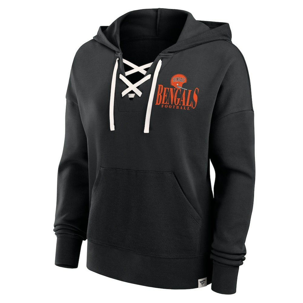 Women's Blitz Left Lace-Up Pullover Hoodie - Cincinnati Bengals