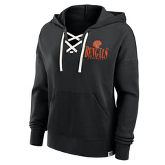 Women's Blitz Left Lace-Up Pullover Hoodie - Cincinnati Bengals