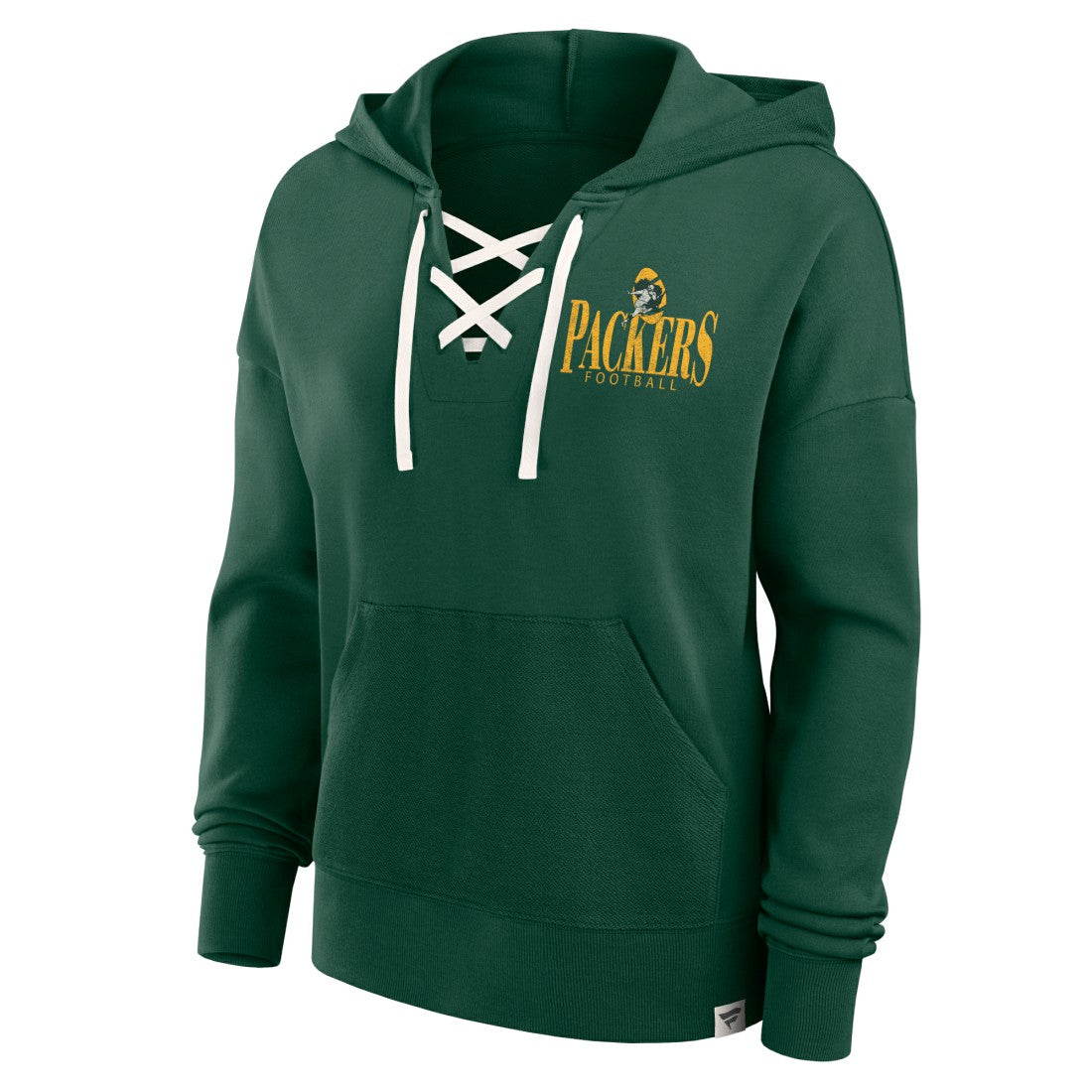 Women's Blitz Left Lace-Up Pullover Hoodie - Green Bay Packers