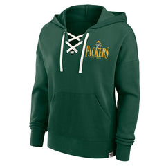Women's Blitz Left Lace-Up Pullover Hoodie - Green Bay Packers