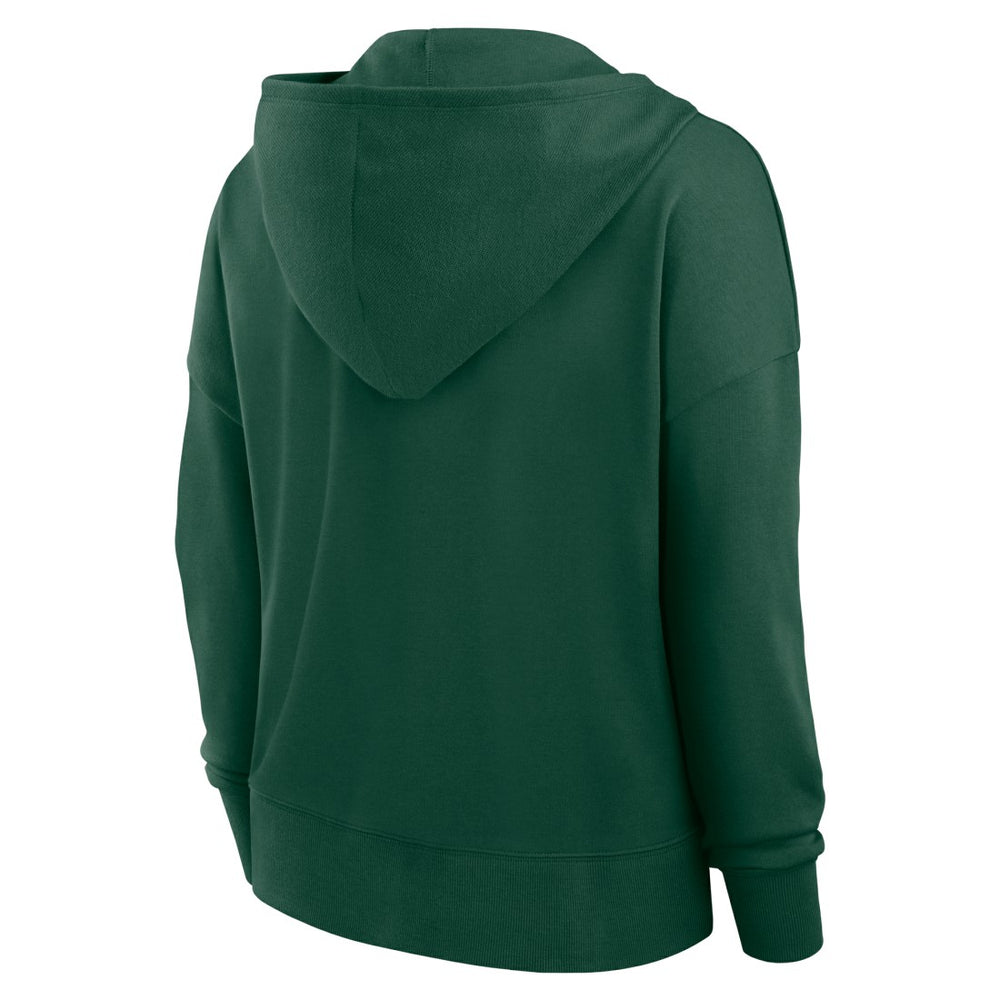 Women's Blitz Left Lace-Up Pullover Hoodie - Green Bay Packers