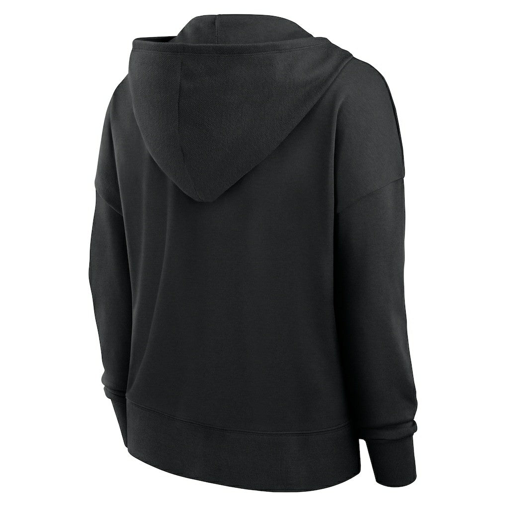 Women's Blitz Left Lace-Up Pullover Hoodie - New Orleans Saints