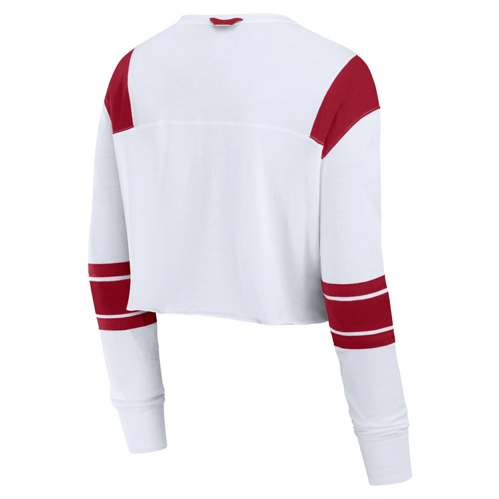 Women's Stretch Cropped Fashion Long Sleeve T-Shirt - Tampa Bay Buccaneers