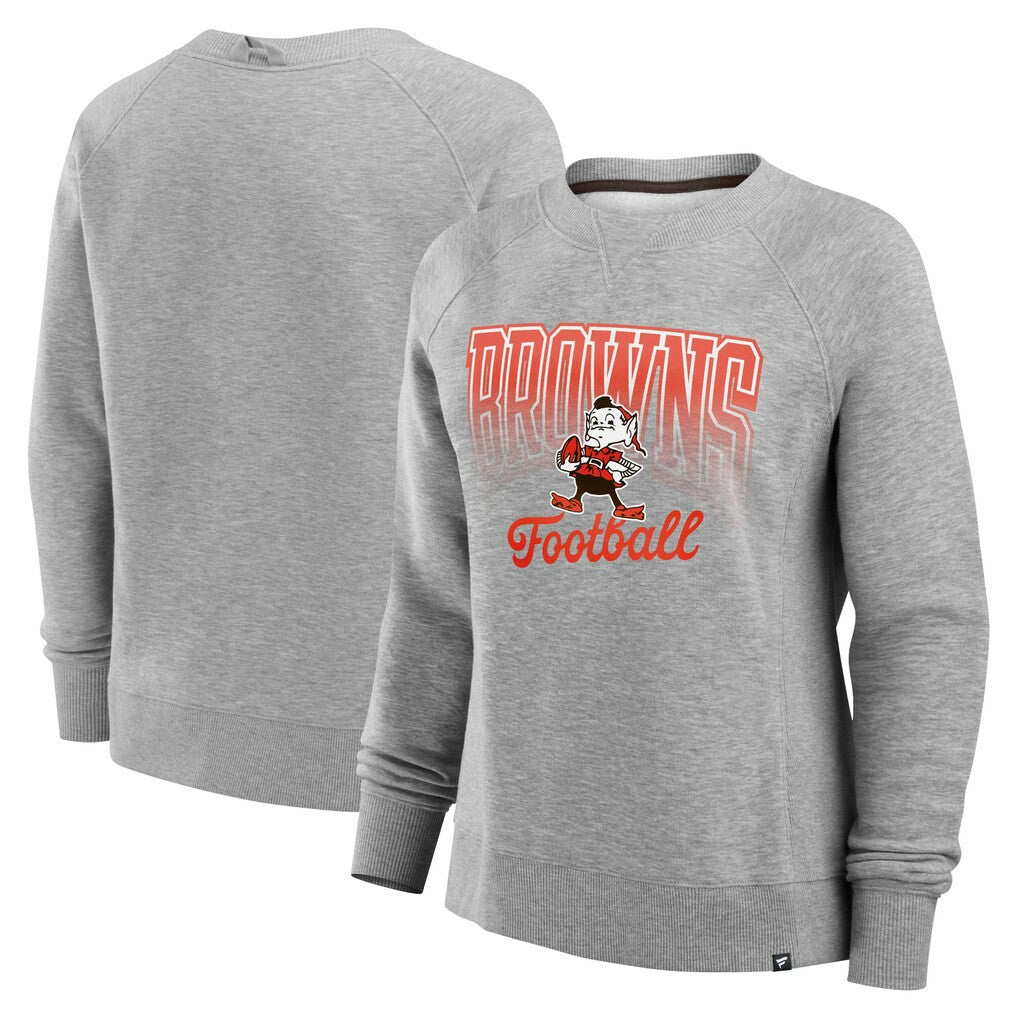 Women's Hit Hard Fleece Pullover Sweatshirt - Cleveland Browns