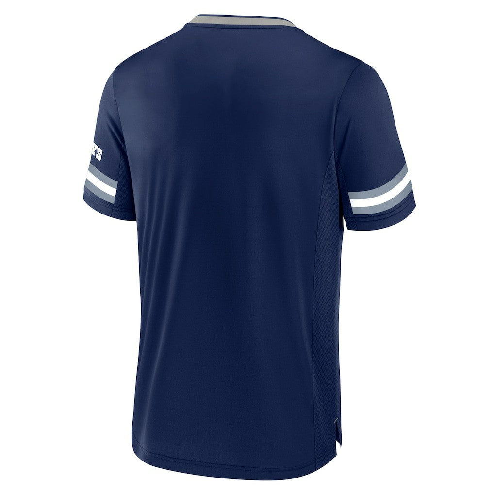 Stripe Stacking V-Neck T-Shirt - Dallas Cowboys