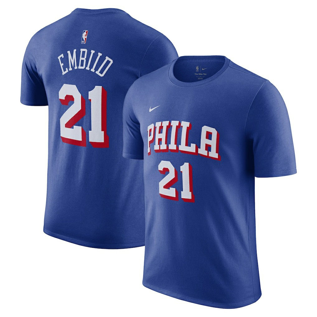 NBA Joel Embiid Philadelphia 76ers Name & Number T-Shirt