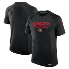 NHL Black Ottawa Senators Fanatics Authentic Pro Rink Tech T-Shirt