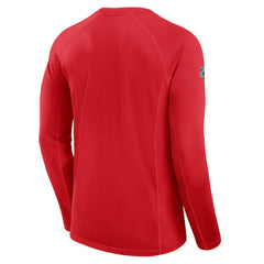 NHL Red Calgary Flames Fanatics Authentic Pro Rink Tech Long Sleeve T-Shirt