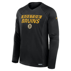NHL Black Boston Bruins Fanatics Authentic Pro Rink Tech Long Sleeve T-Shirt