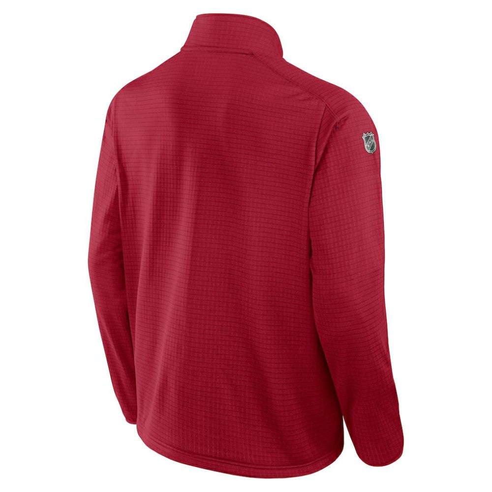 NHL Red Montreal Canadiens Fanatics Authentic Pro Rink Quarter-Zip Jacket