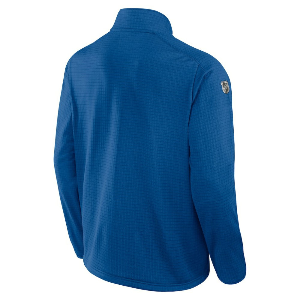 NHL Blue Winnipeg Jets Fanatics Authentic Pro Rink Quarter-Zip Jacket