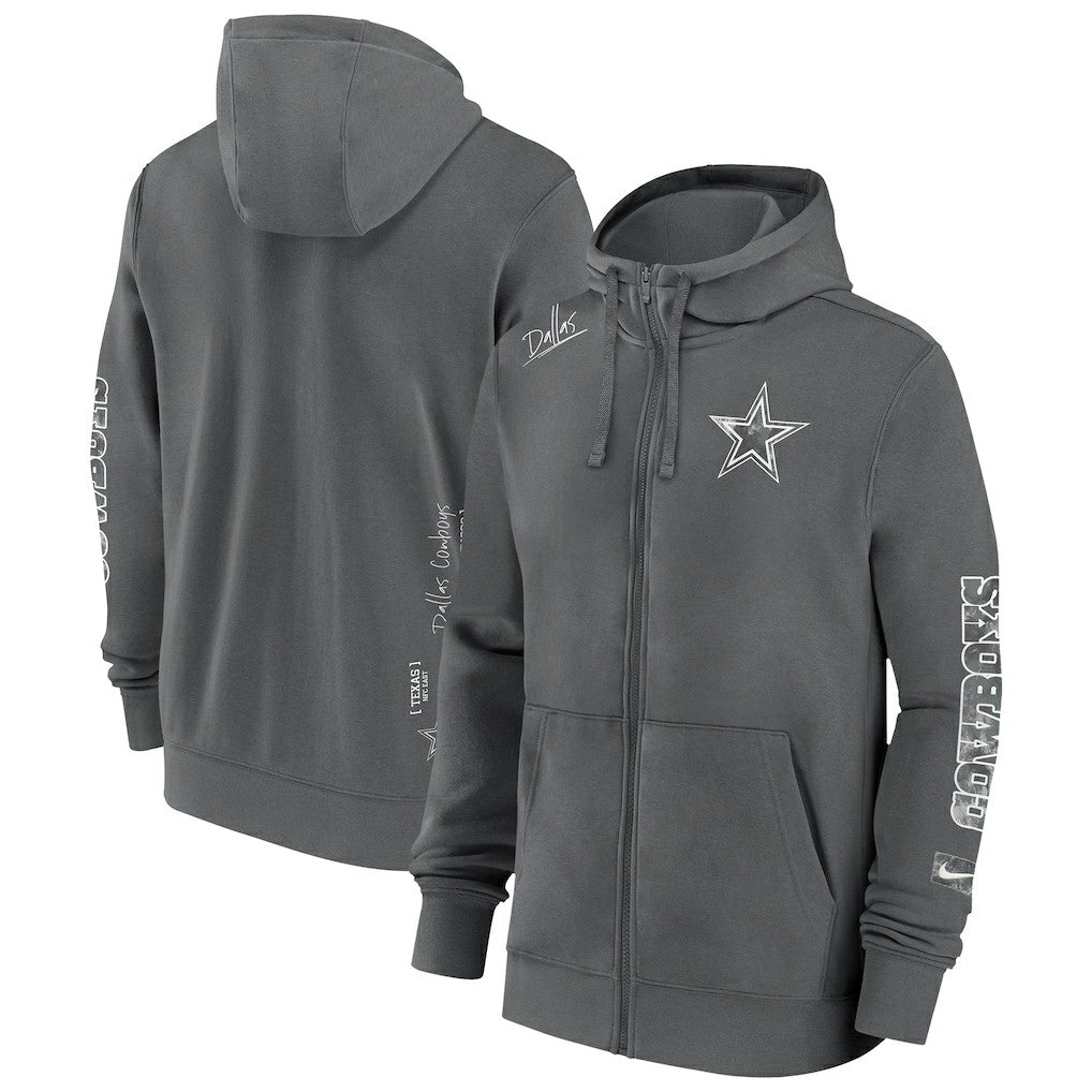 Primetime Club Full-Zip Hoodie - Dallas Cowboys