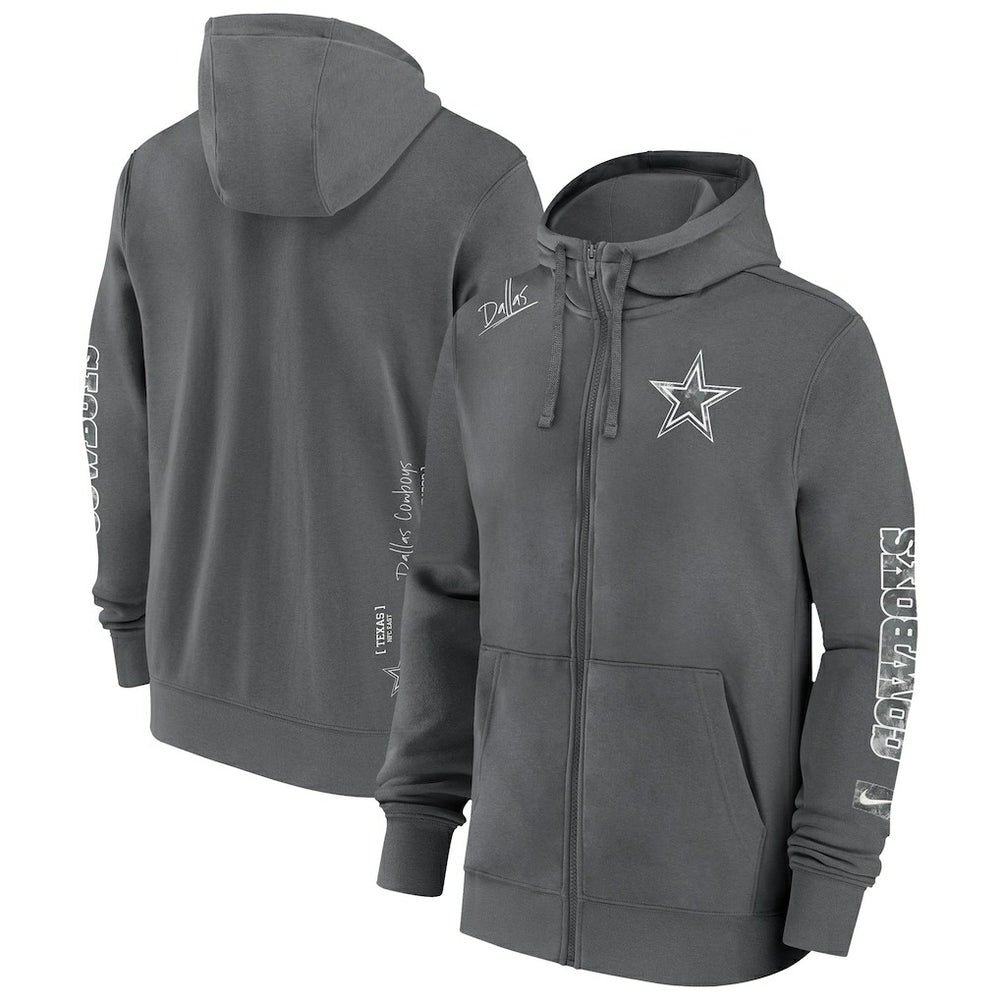 Primetime Club Full-Zip Hoodie - Dallas Cowboys