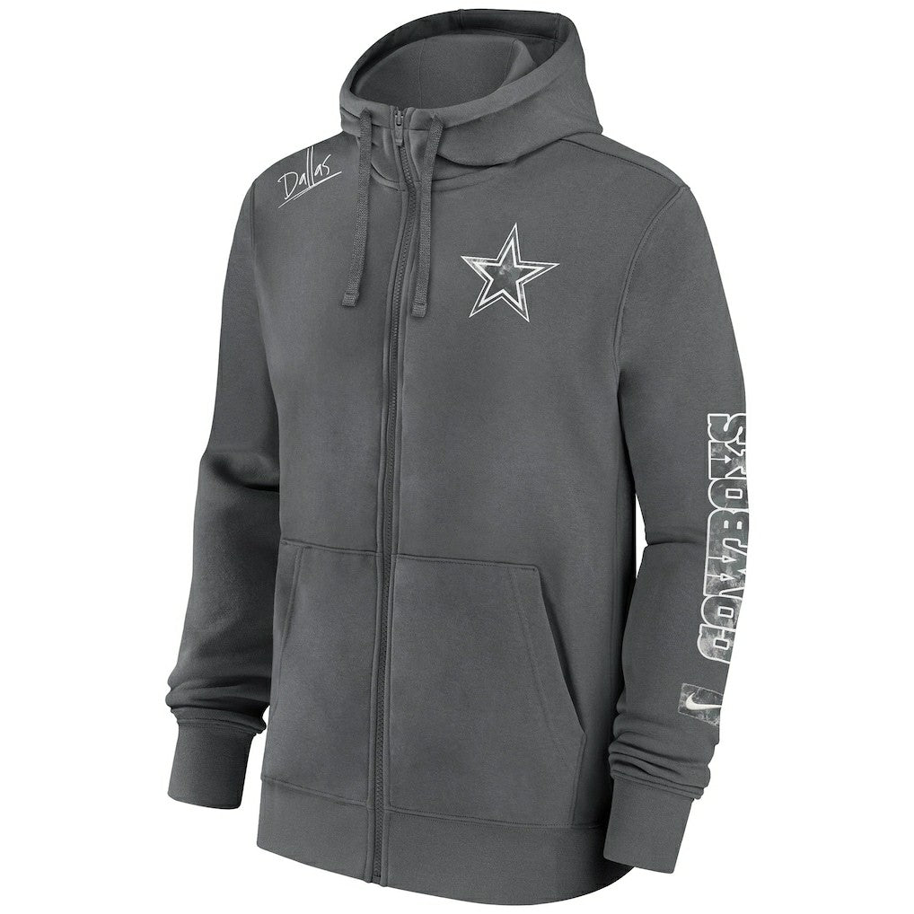 Primetime Club Full-Zip Hoodie - Dallas Cowboys