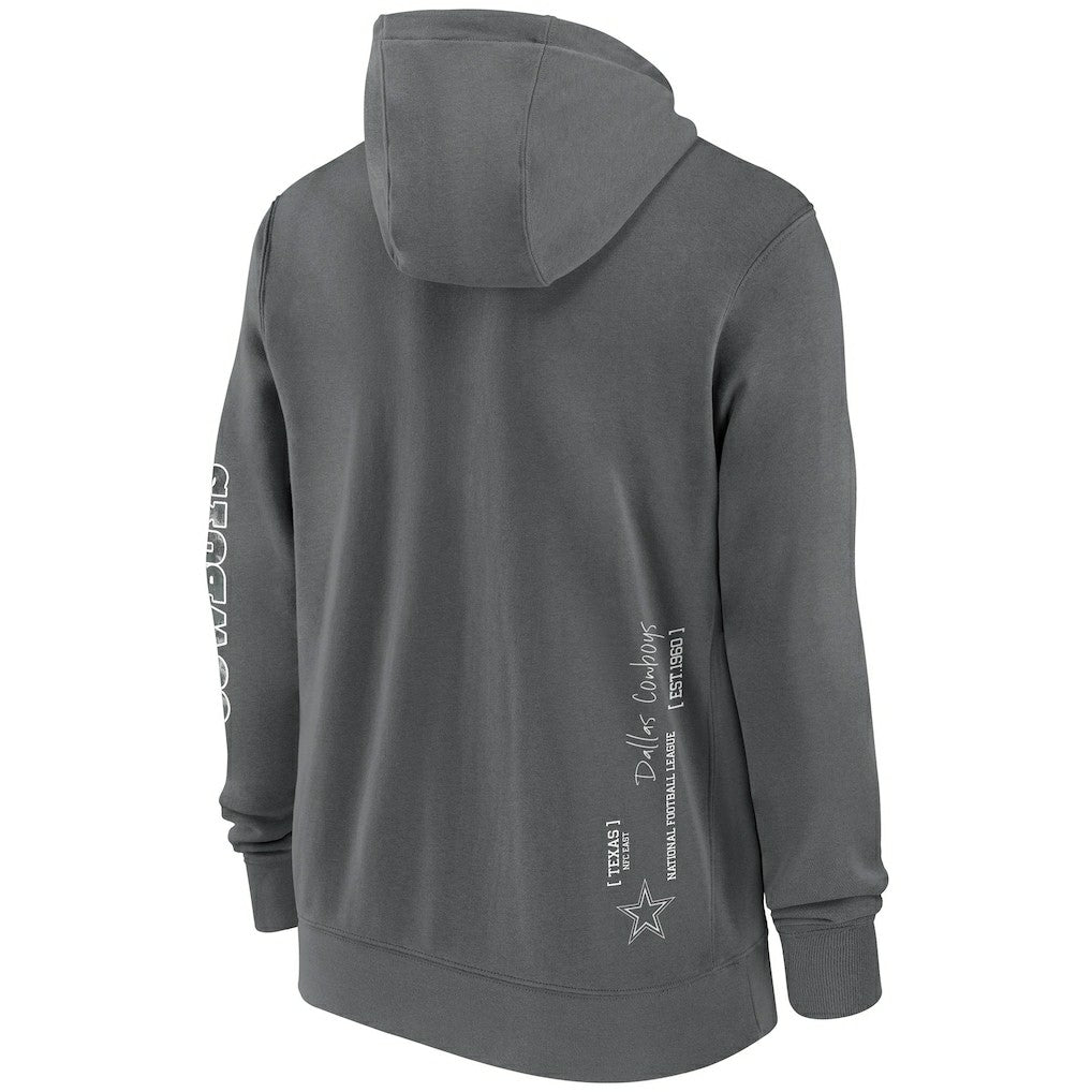 Primetime Club Full-Zip Hoodie - Dallas Cowboys
