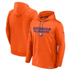 NHL Orange New York Islanders Fanatics Authentic Pro Rink Fleece Pullover Hoodie