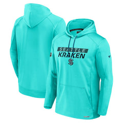 NHL Blue Seattle Kraken Fanatics Authentic Pro Rink Fleece Pullover Hoodie