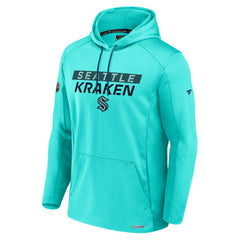NHL Blue Seattle Kraken Fanatics Authentic Pro Rink Fleece Pullover Hoodie