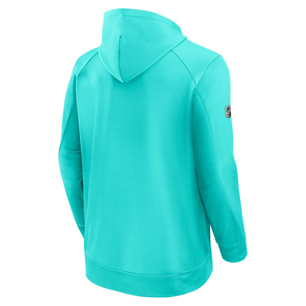 NHL Blue Seattle Kraken Fanatics Authentic Pro Rink Fleece Pullover Hoodie