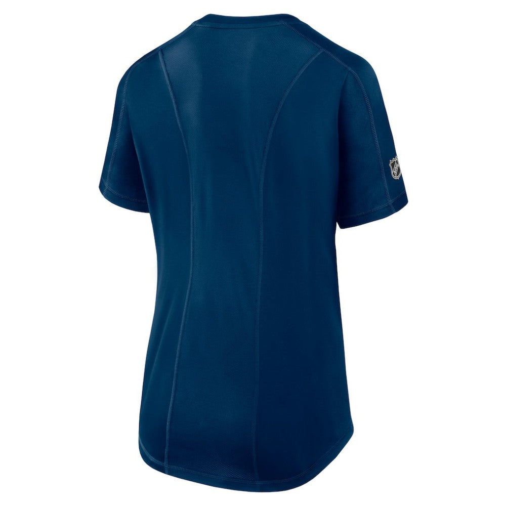 NHL Deep Sea Blue Seattle Kraken Fanatics Women's Authentic Pro Rink T-Shirt