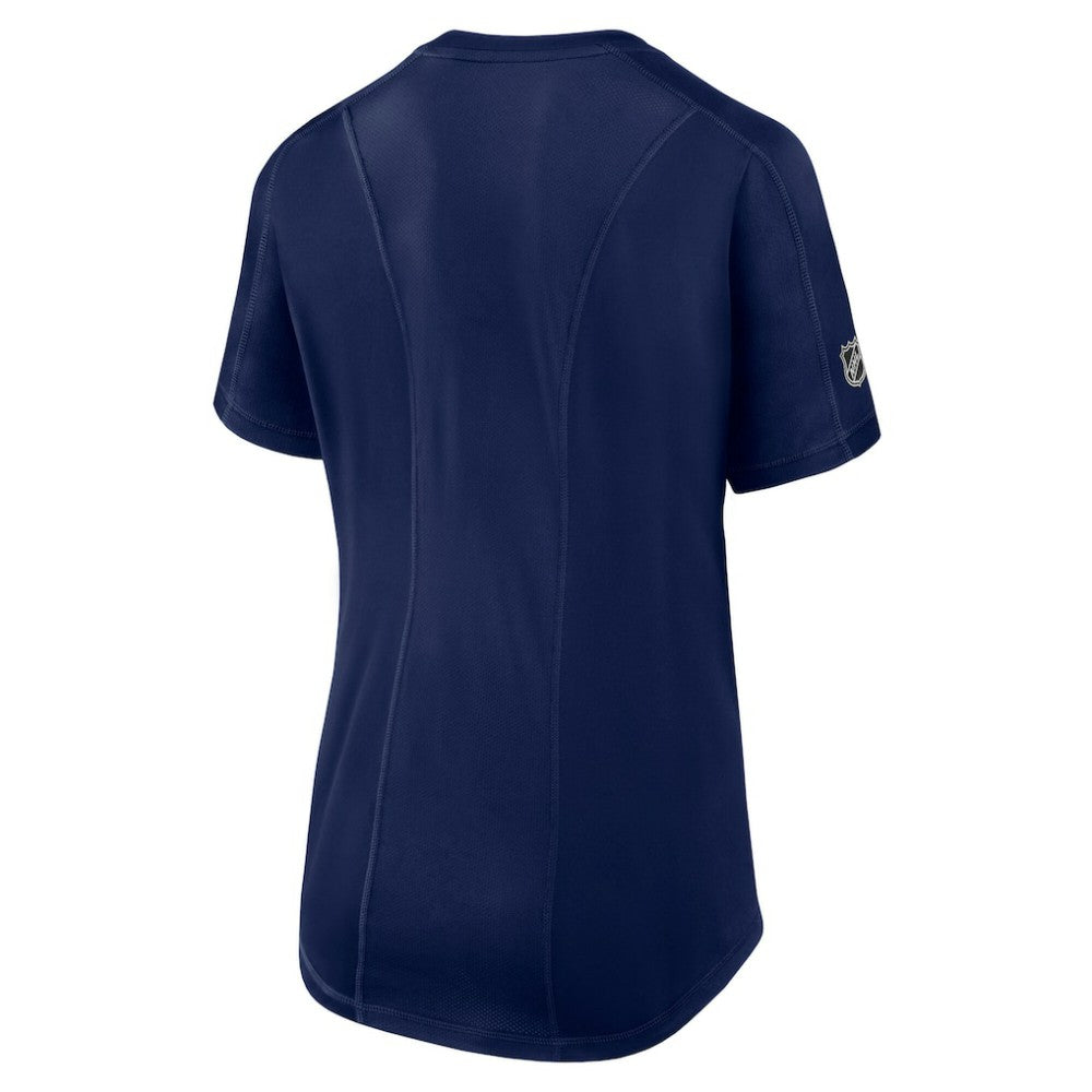 NHL Navy New York Rangers Fanatics Women's Authentic Pro Rink Tech T-Shirt