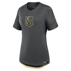 NHL Gray Vegas Golden Knights Fanatics Women's Authentic Pro Rink Tech T-Shirt