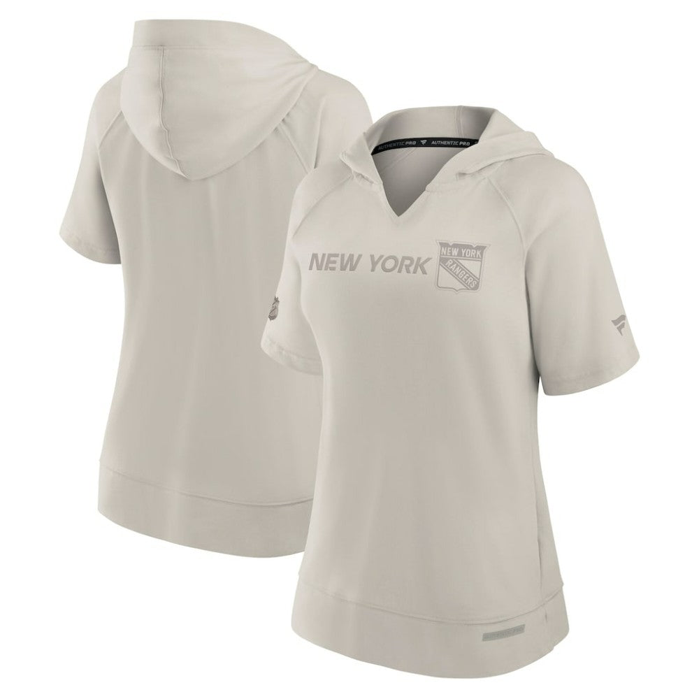 NHL Cream New York Rangers Fanatics Women's Authentic Pro Road Fashion Top